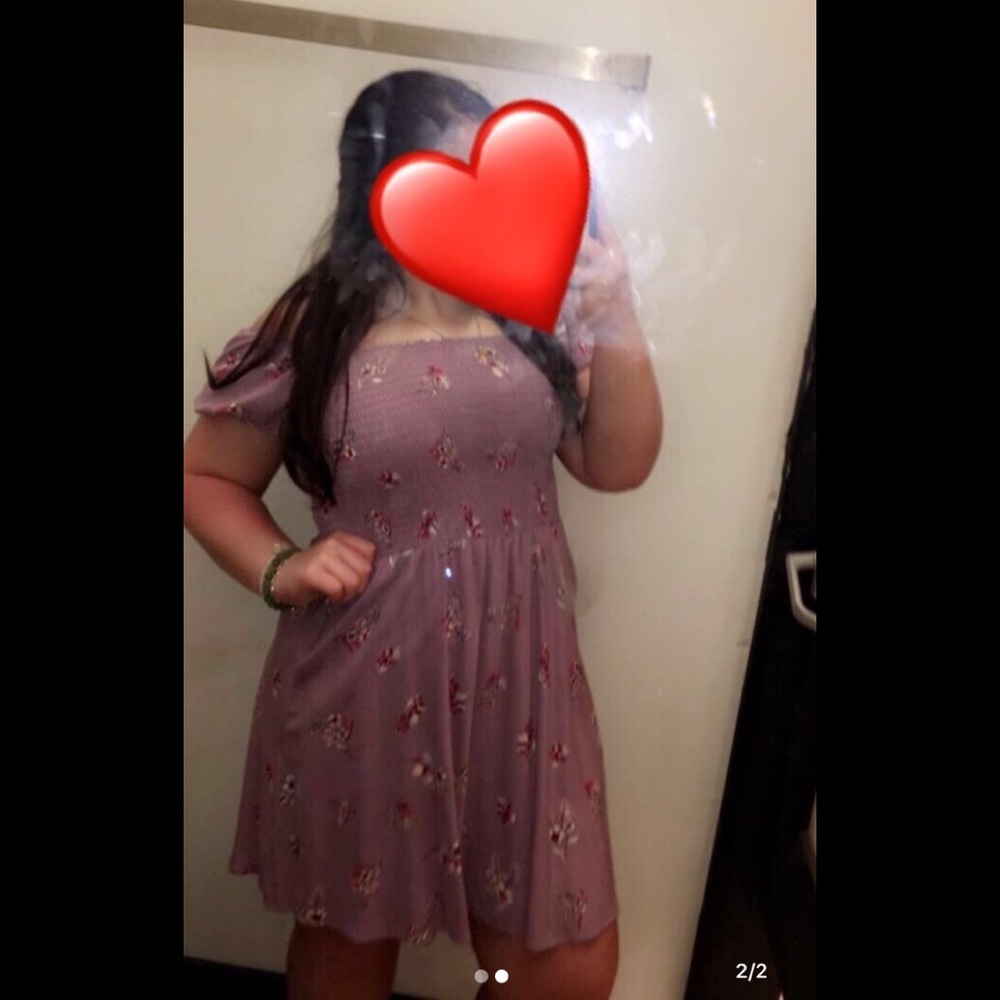 purple dress